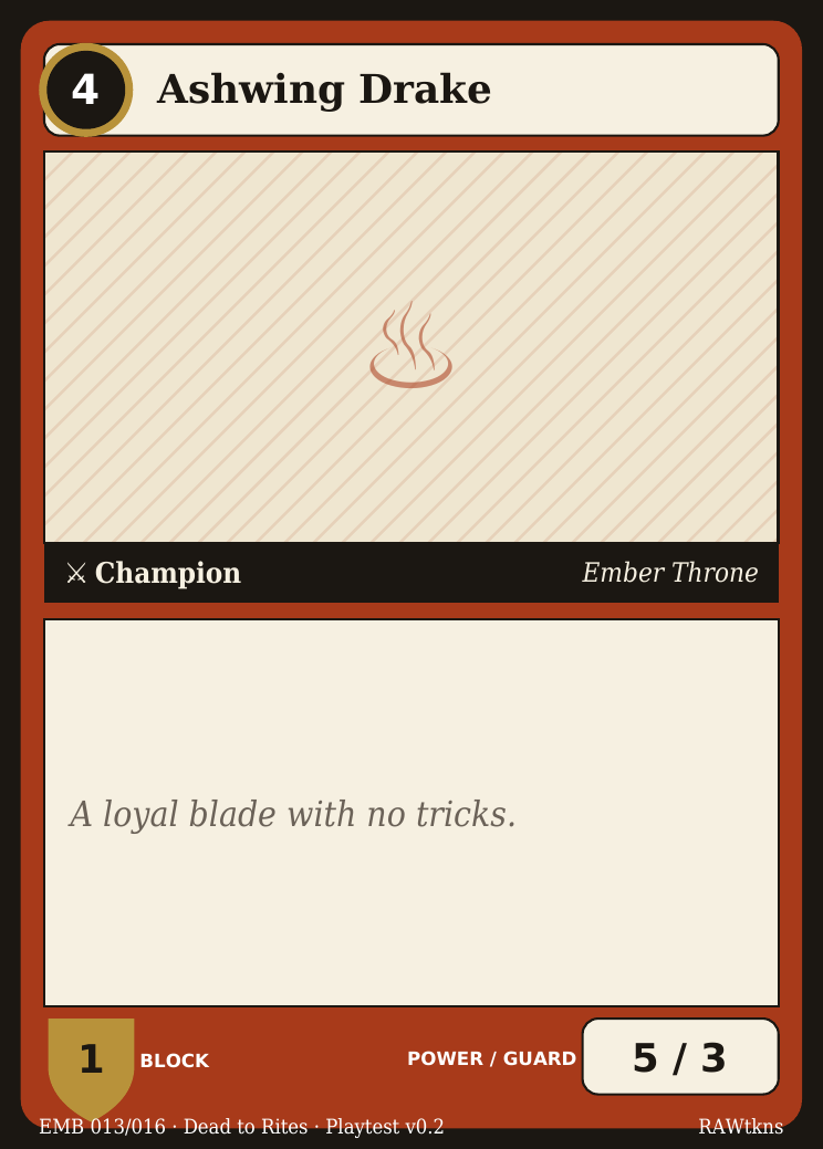 Ashwing Drake, 5/3